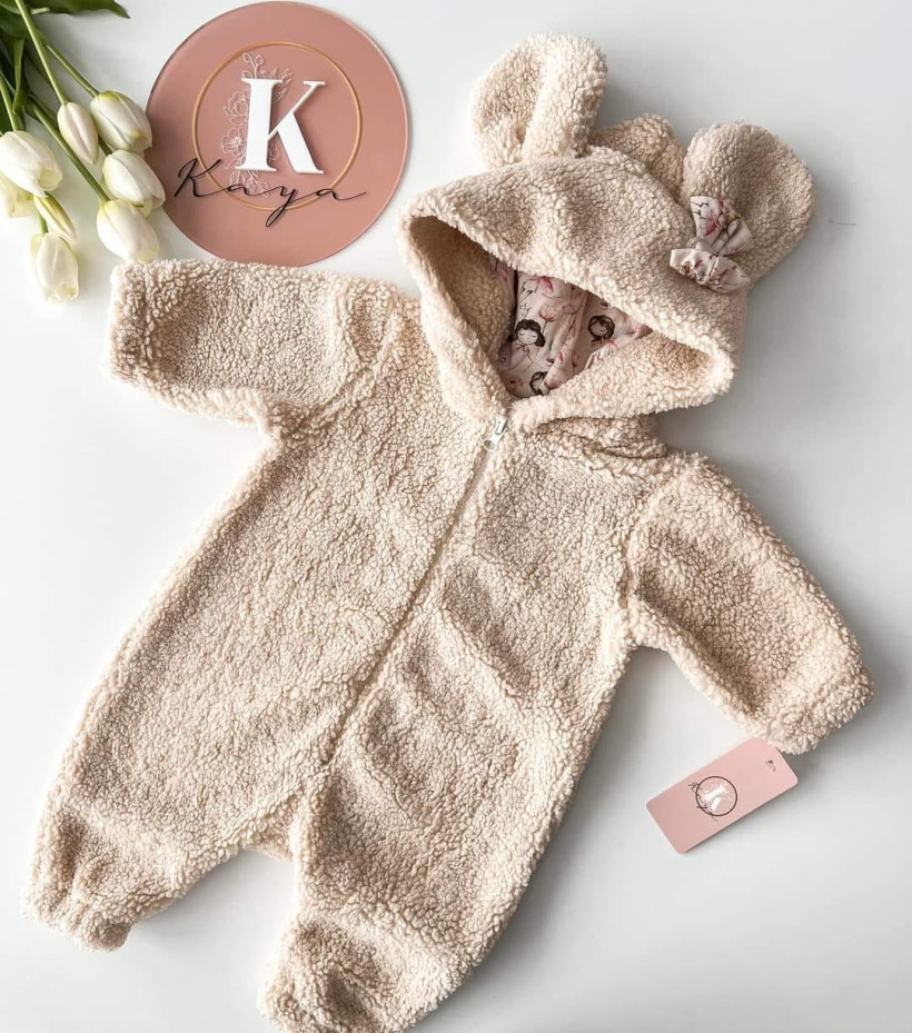 Kombinezon baranek jasny beż dziewczynka Kaya