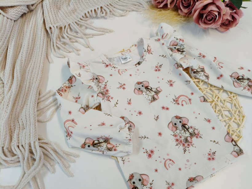 BODY/BLUZKA SŁONIKI DŁUGI RĘKAW MAKBA