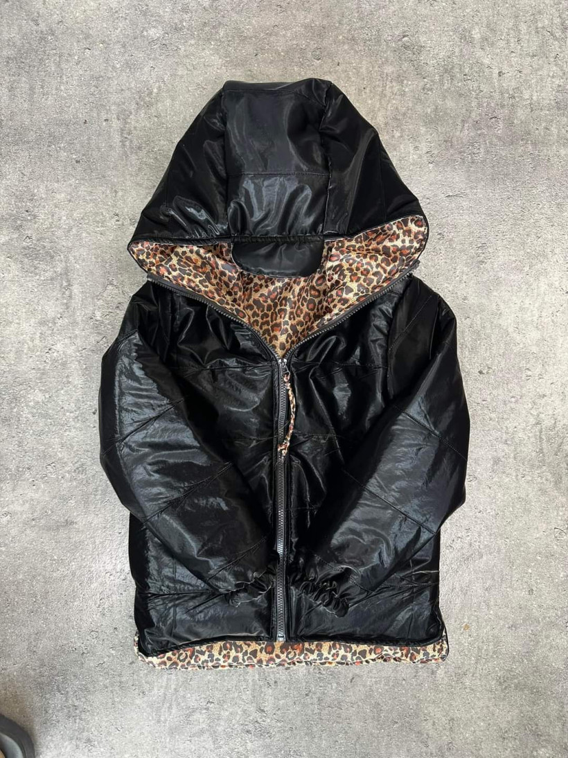 KURTKA PIKOWANA CZARNA LILI KIDS