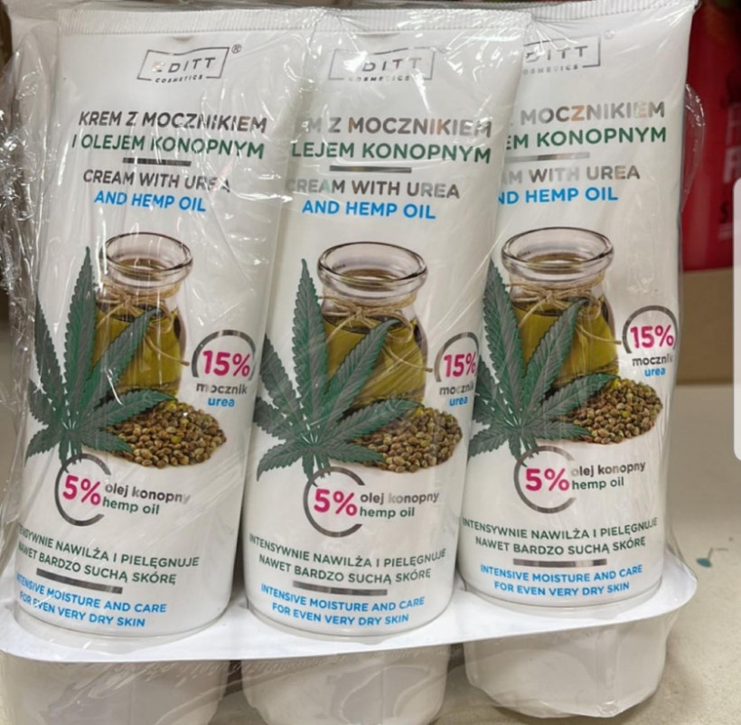 Krem z mocznikiem i olejem konopnym