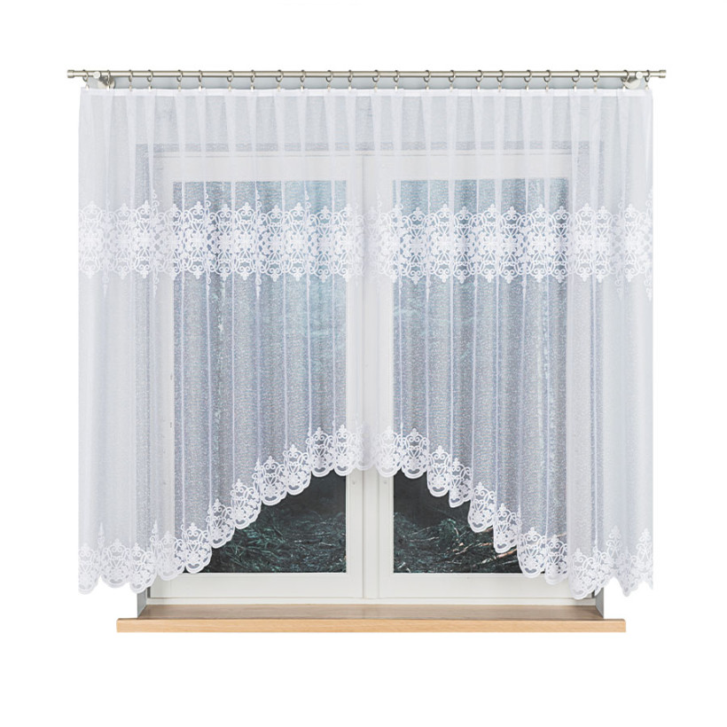 ŻANETA Firanka żakardowa odpasowana 350x155cm  181043