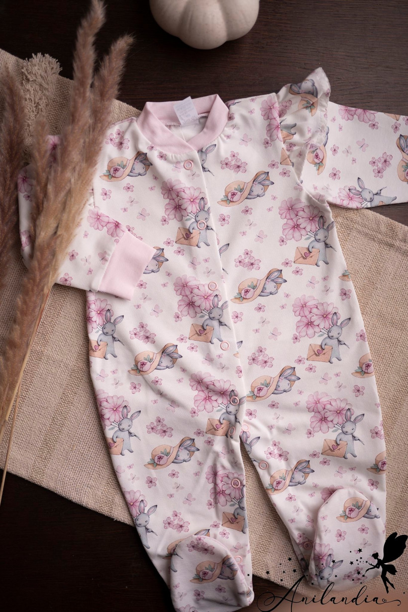 Pajac króliczki pod kapeluszem MaLu