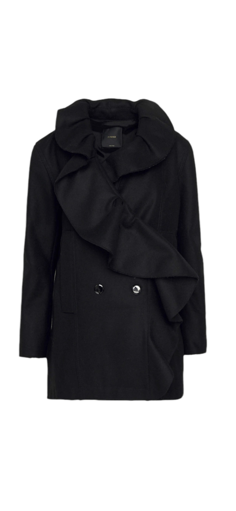 Płaszcz Pinko Creamy Caban 102237 A1AU czarny