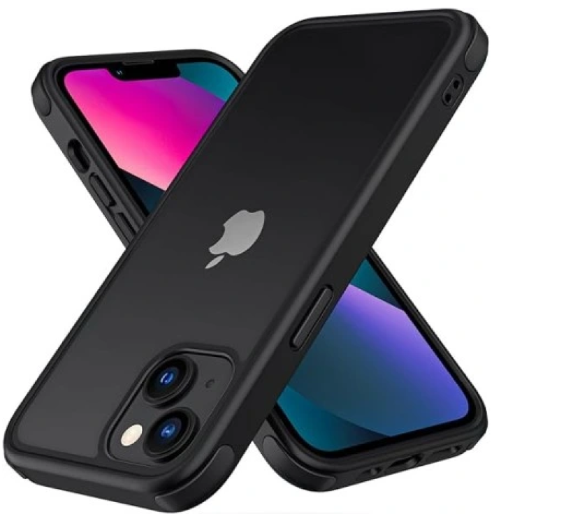 MobNano Ultra cienkie hybrydowe przezroczyste etui do iPhone'a 13 Mini