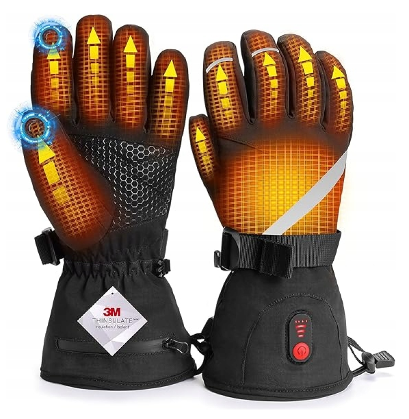 Rękawiczki podgrzewane z ładowaniem 7,4 V 3000 mAh Wodoodporne S