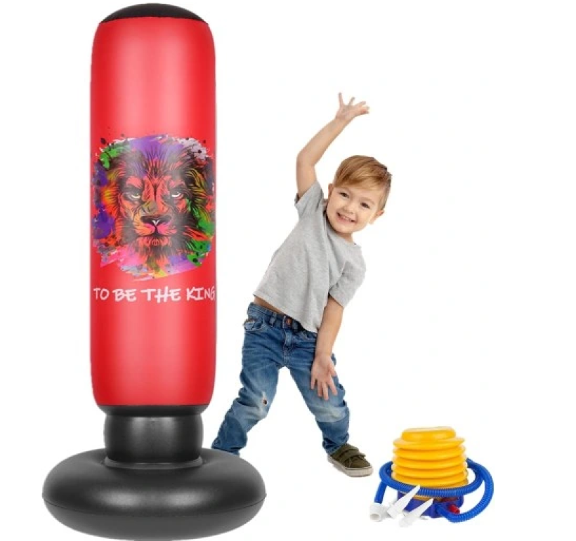Nadmuchiwany worek bokserski dla dzieci 160cm wolnostojący worek bokserski