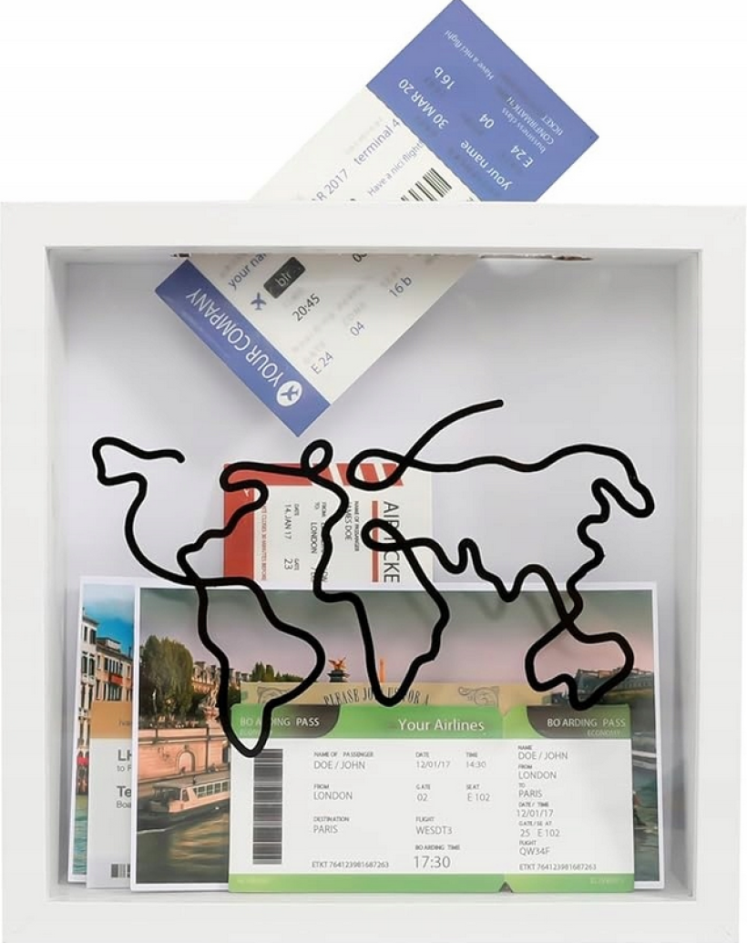 Pudełko kolekcjonerskie Box Ramka na pamiątki Adventure Archive 30x30 cm