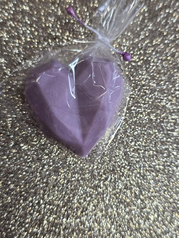 Mydło diamentowe serce fiolet