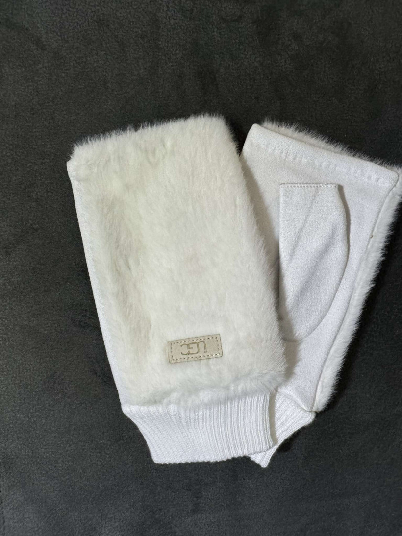 Rękawiczki bez palców - 249 - śmietankowe