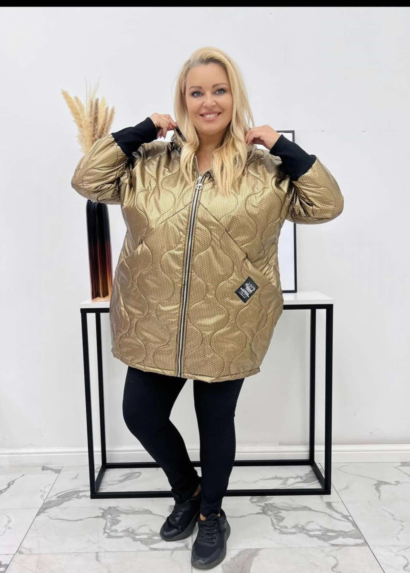 Kurtka przejściowa Plus Size GOLD