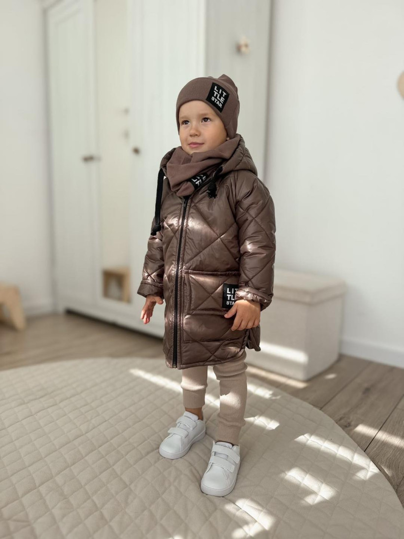 Płaszczyk jesienno-zimowy Little Star czekolada