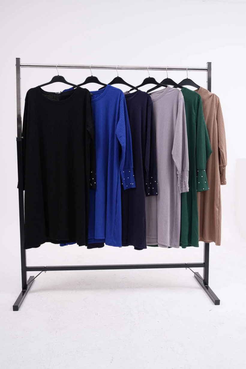 Elegancka sukienka prążek PLUS Size