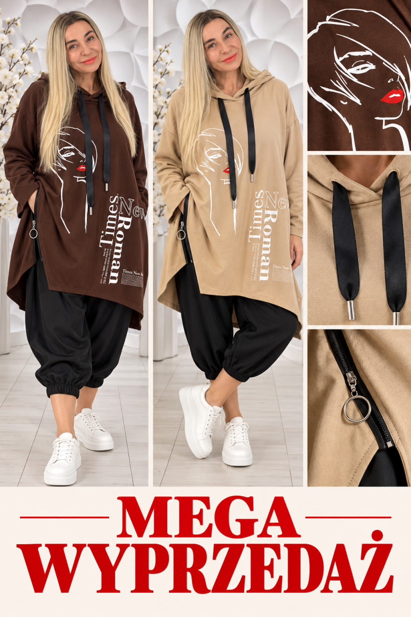 BLUZA ROMAN 38993 RN02   LUX LUNA %%%%%%%%%przecena