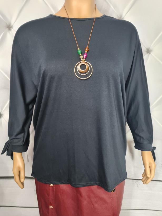 Tunika Plus Size  KOKARDKI - granat
