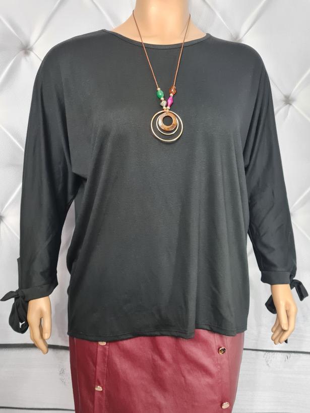 Tunika Plus Size  KOKARDKI - czarny