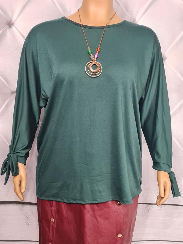 Tunika Plus Size  KOKARDKI - zielony