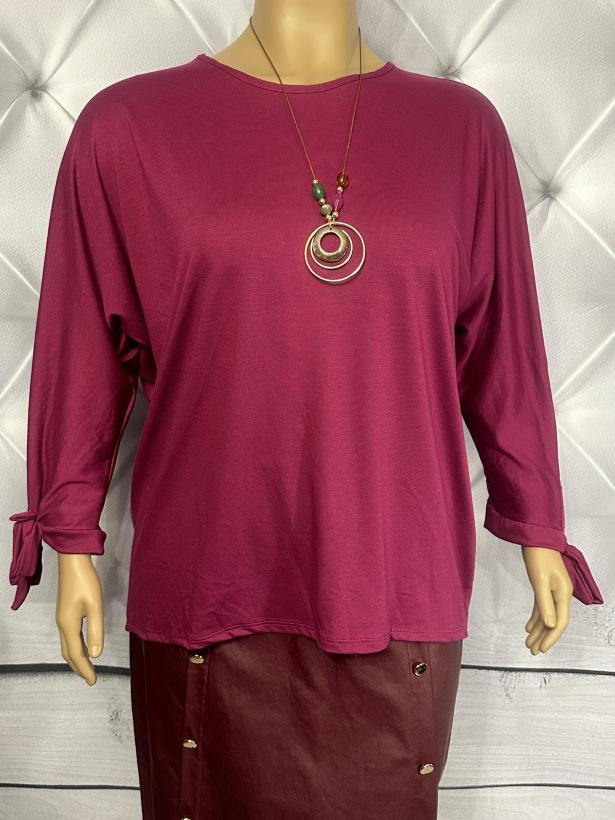 Tunika Plus Size  KOKARDKI - bordo