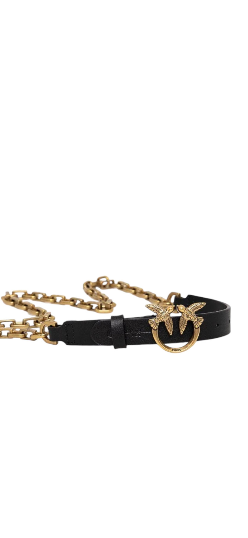 Pasek Pinko Love Day Chain Simoly H2 Belt 1H212Y Y5H7 CZARNY xs