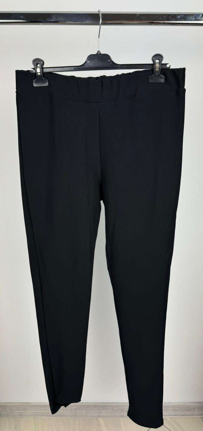 Leginsy prążkowe -2 - mf - 7194 - czarne