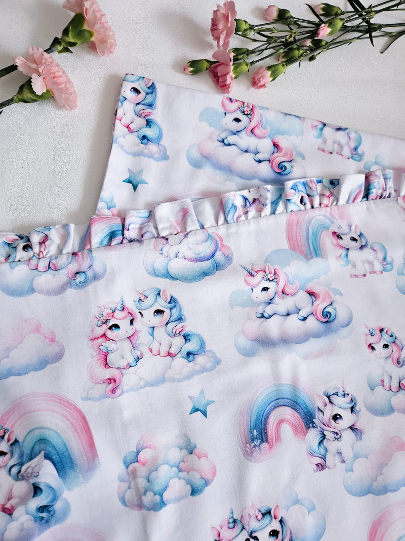 Pościel Kraina Jednorożców 100x135 , poduszka 40x60