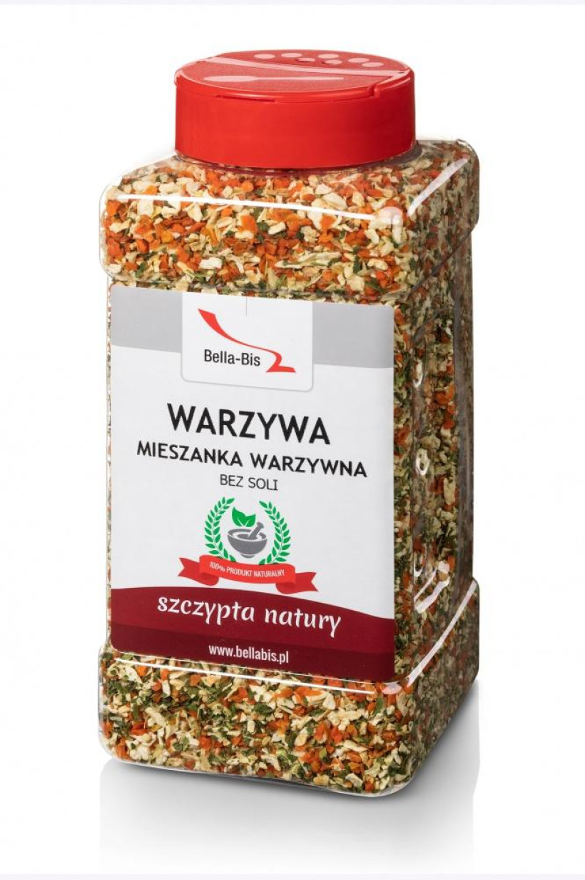 WARZYWA SUSZONE GRYS DROBNE BEZ SOLI - Słoik 500 g