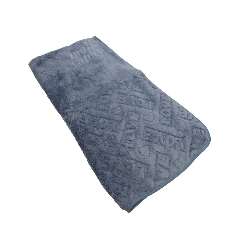 RĘCZNIK MNIEJSZY LOVE NIEBIESKI 50X100 1441