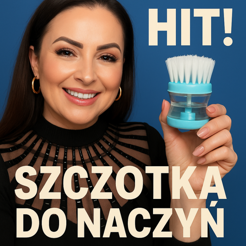 MAŁA SZCZOTKA CZYSZCZĄCA Z MIEJSCEM NA PŁYN