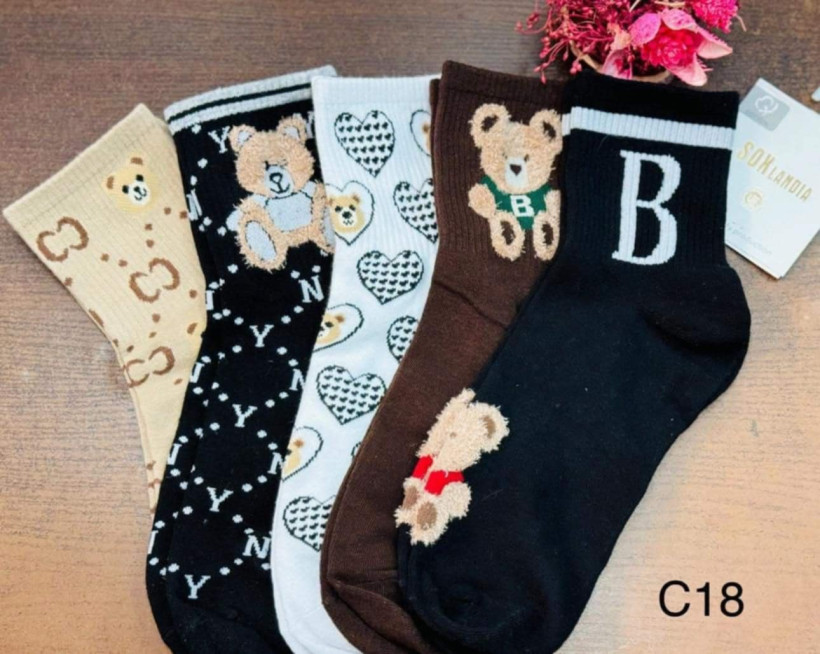 Skarpetki damskie Miś