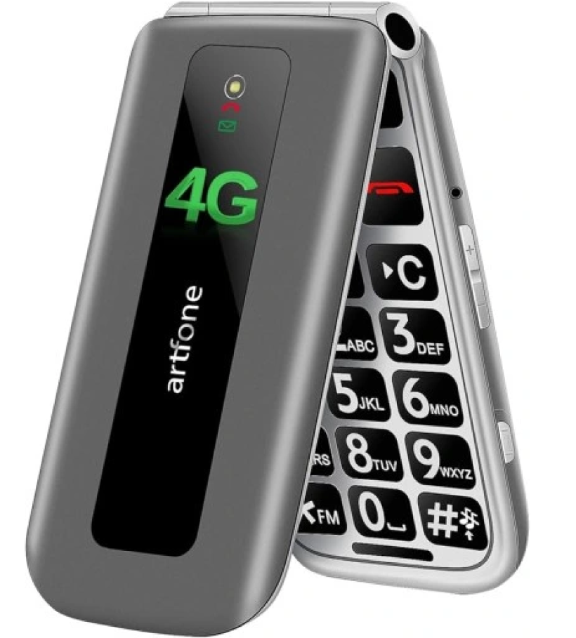 Telefon komórkowy 4G VoLTE z Klapką dla Seniorów Emerytów z przyciskiem SOS