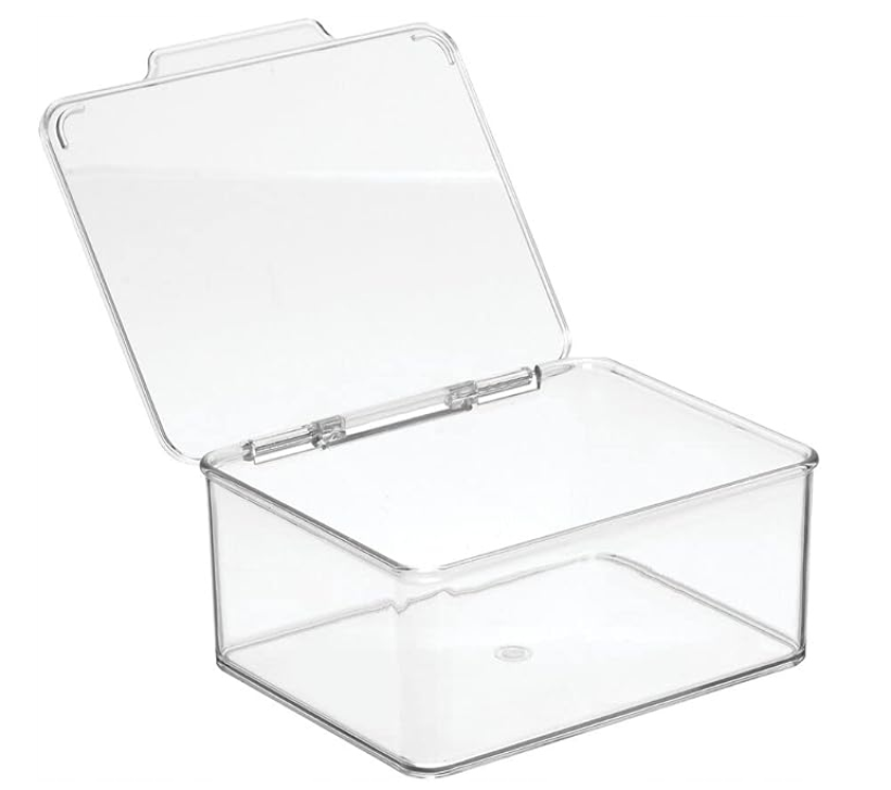 Pudełko łazienkowe z pokrywką Organizer Przezroczysty Składany na przybory