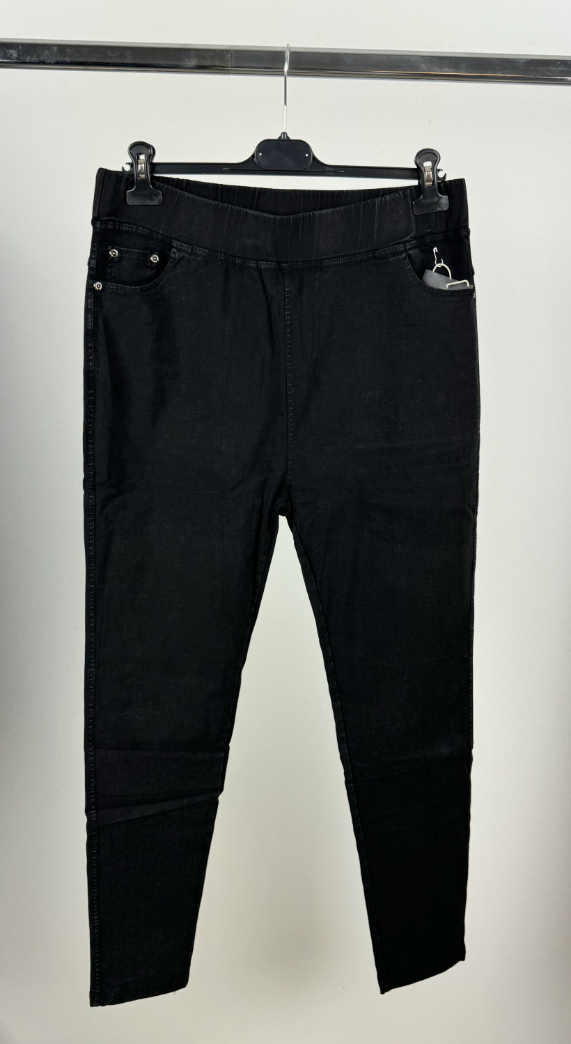 Jeansy legginsowe ( 5, 6xl) - miego - 3006 - czarne