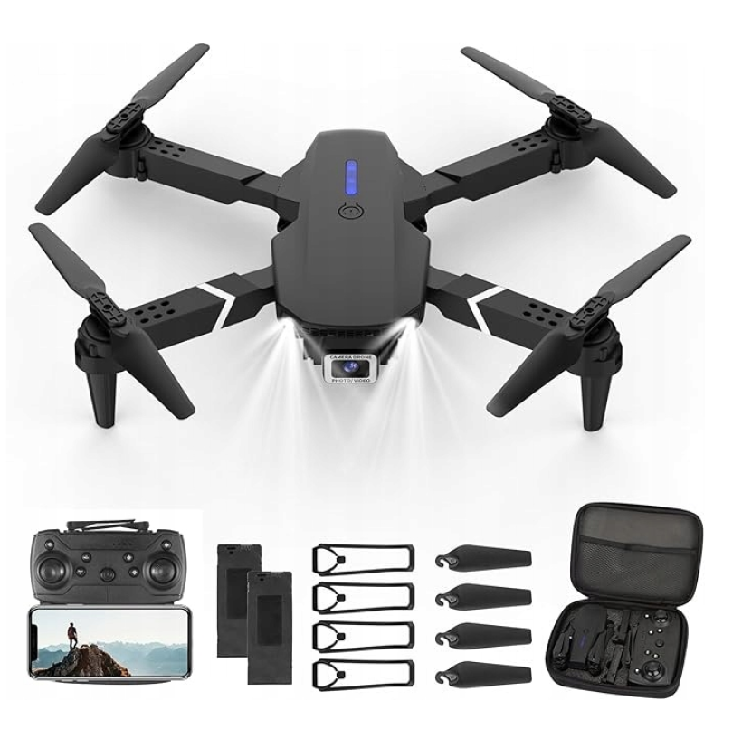 Dron FPV HD 4K WiFi Składany z Kamerą na żywo Live Unikanie Przeszkód