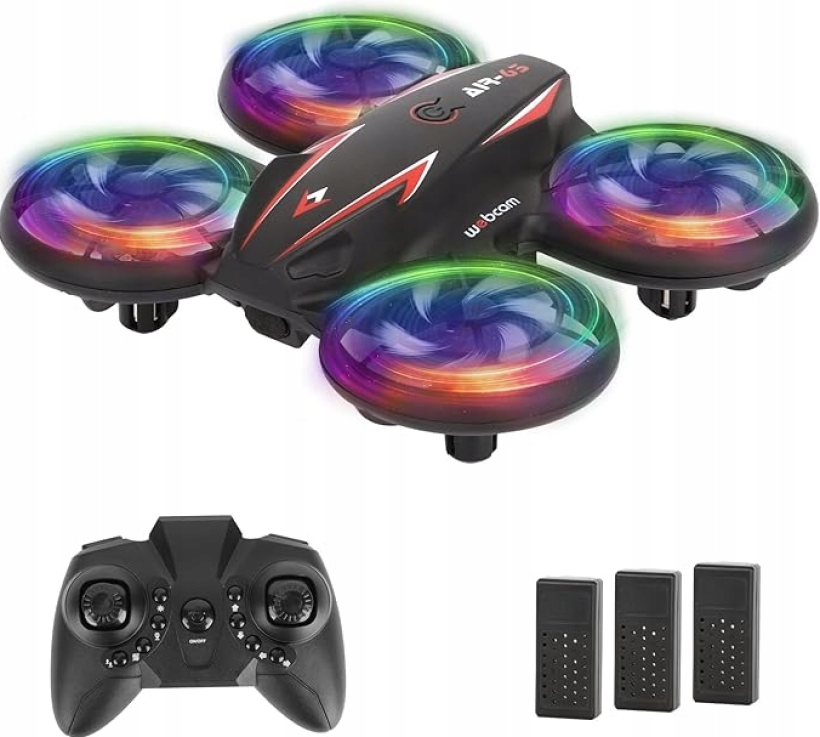 Mini Dron dla Dzieci LED z 3 Bateriami Auto Utrzymywanie Wysokości 3D Flip