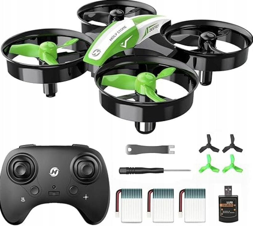 Mini Dron Holy Stone HS210 dla Dzieci i Początkujących 3D Flip + 3 Baterie