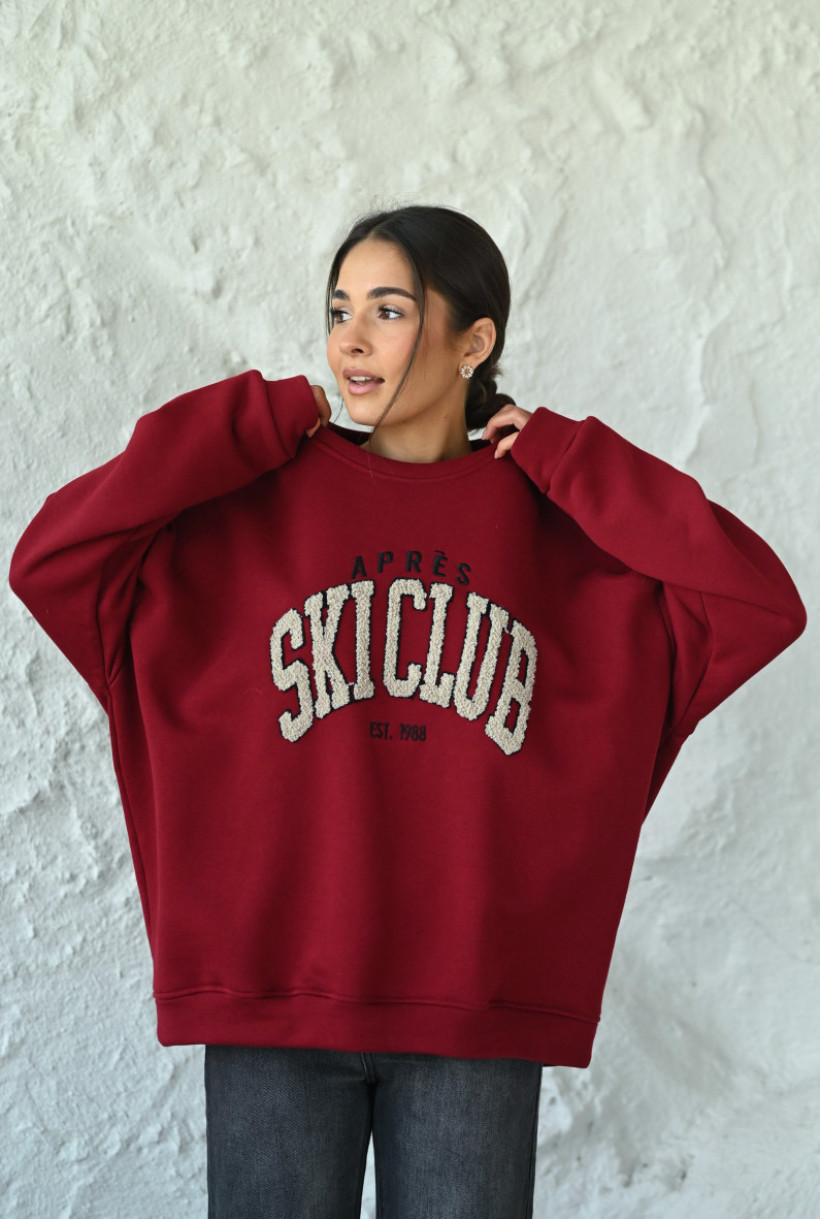 BLUZA OVERSIZE "SKI CLUB"