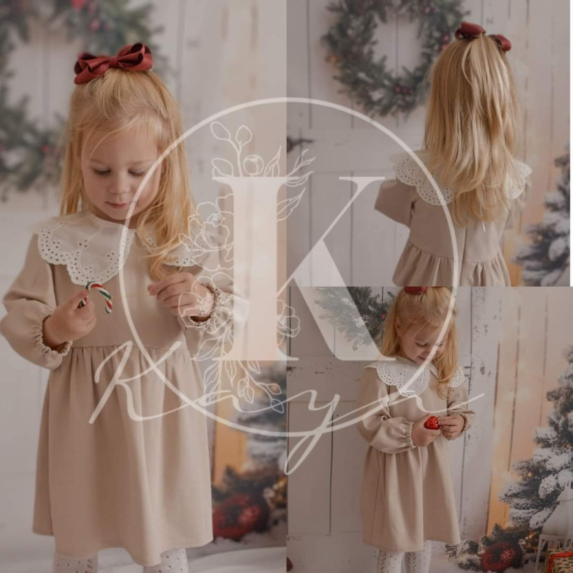 Sukienka z dokładanym kołnierzykiem Kaya