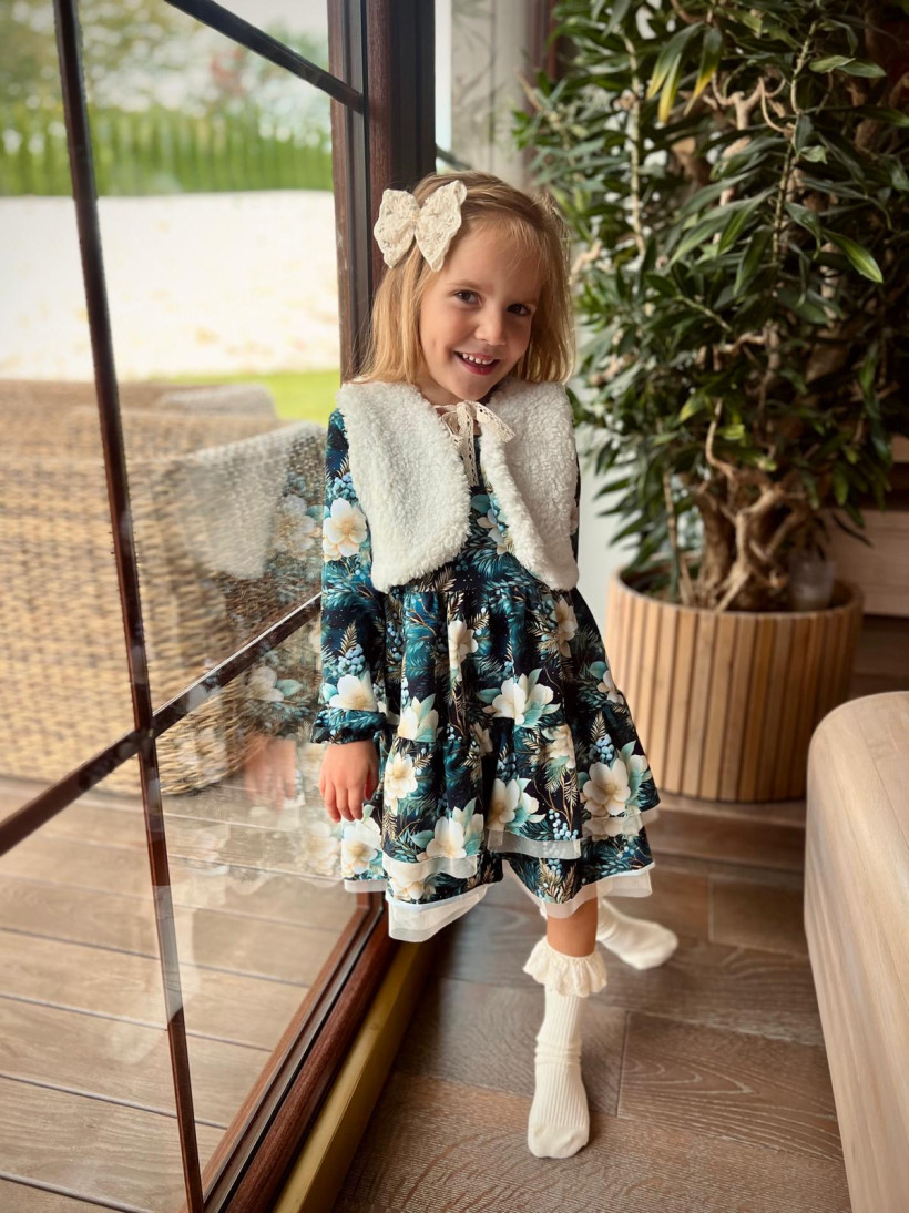 Sukienka z tiulem kwiaty nocą od Inspiracje