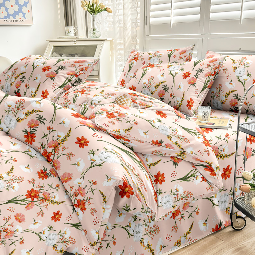 Pościel flanelowa 200x220cm 3cz. EWELINA 100% BAWEŁNA FLA-UB08