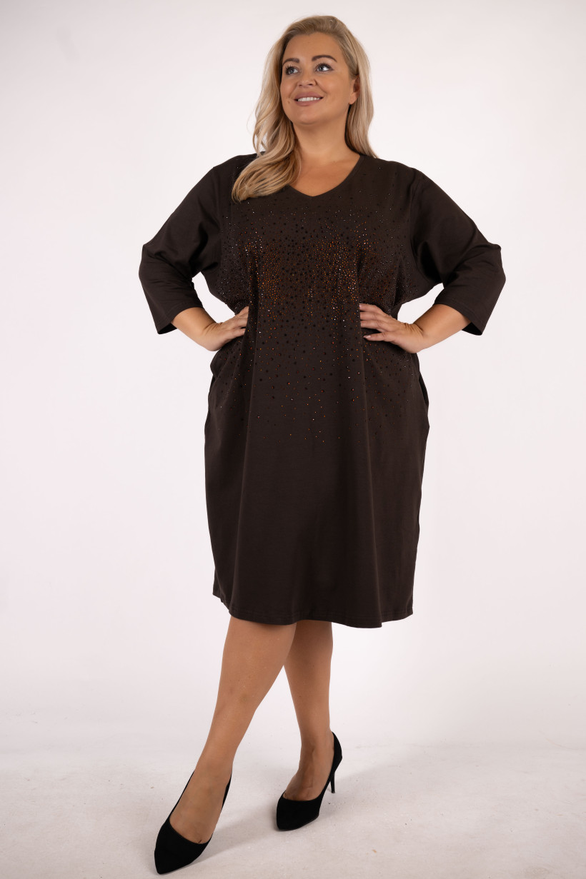 Sukienka  Plus Size zdobiona EMILI 