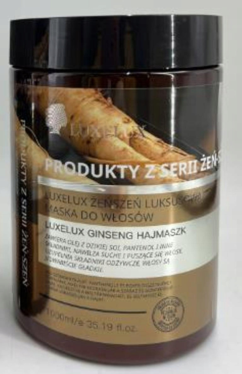 LUXELUX Żeńszeń LUKSUSOWA MASKA DO WŁOSÓW 1000ML