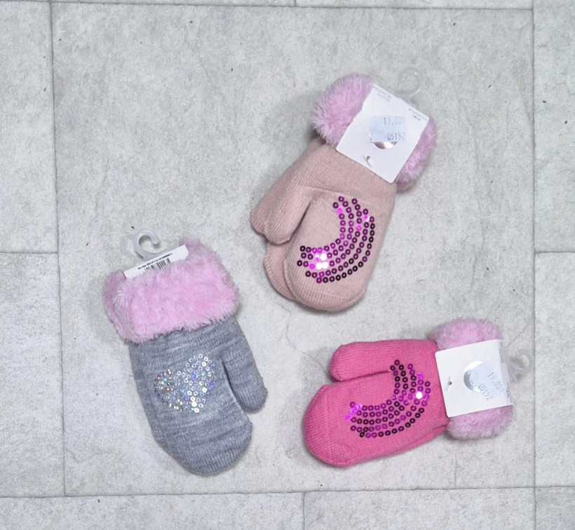 Rękawiczki cekiny na jeden palec