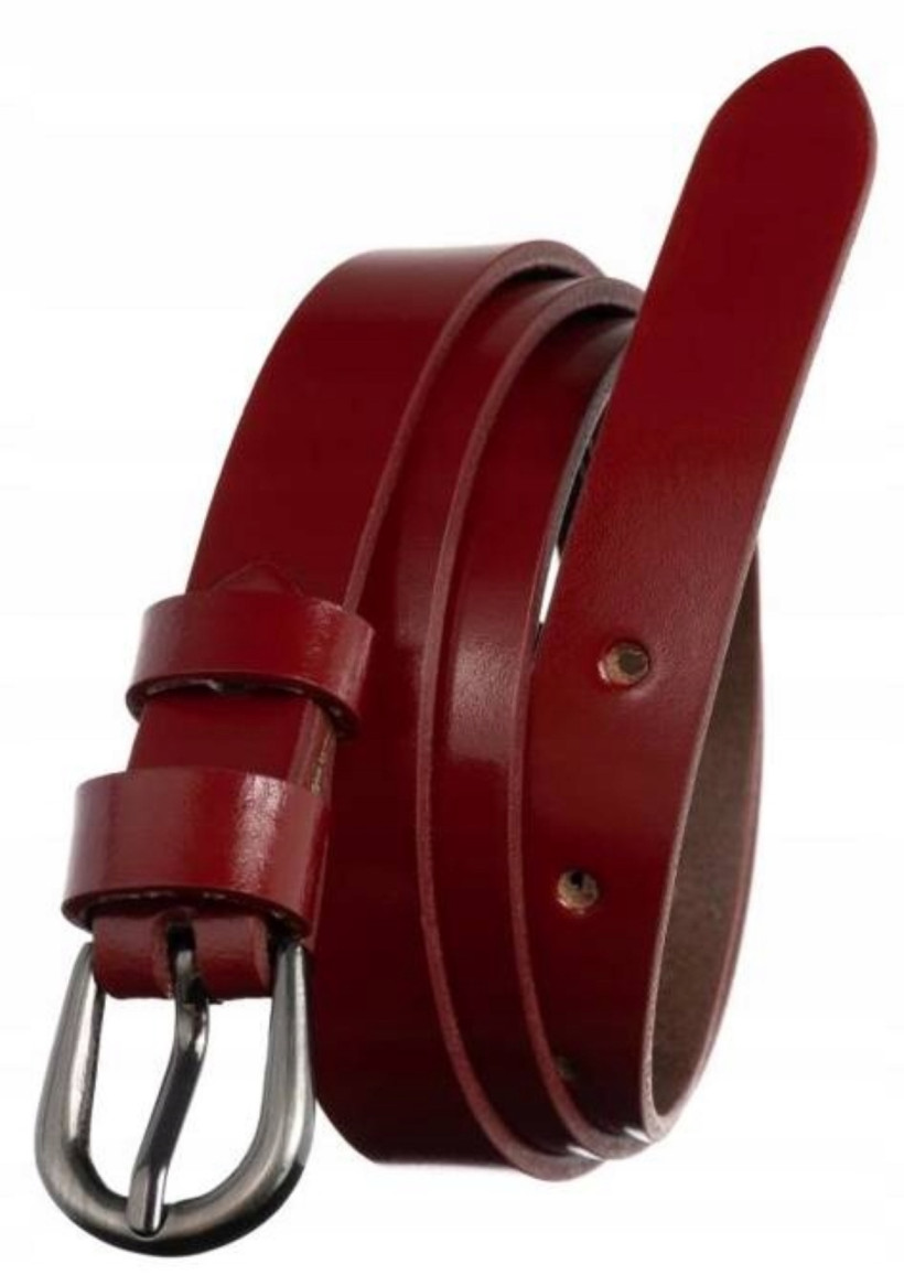 Pasek damski czerwony PTN 2-A-105-RED