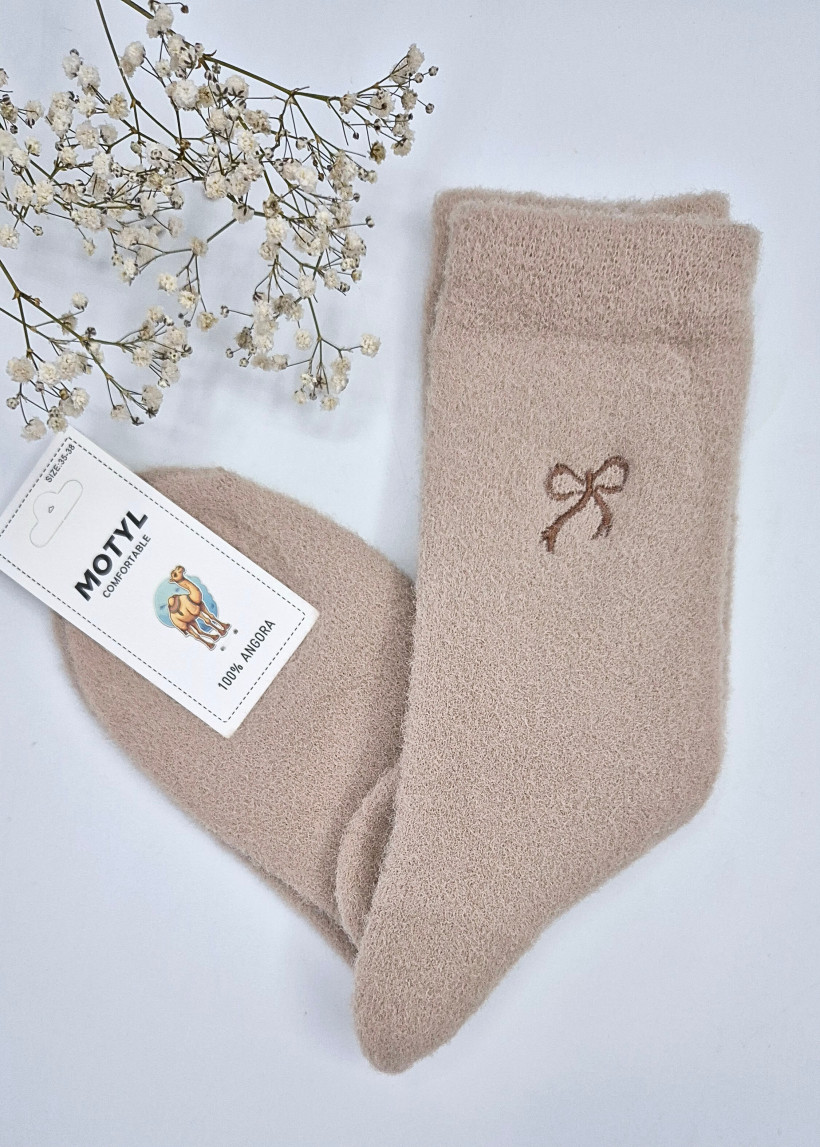Skarpetki capuccino  100% angora rozm. 35-38