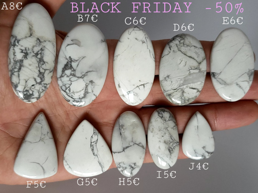 cabochon howlite