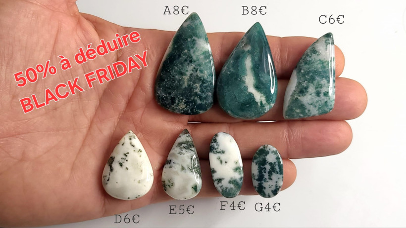 Cabochon Agate arbre