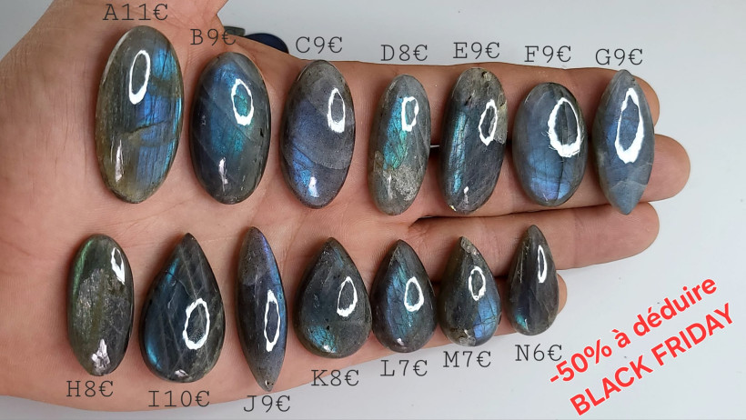 cabochon labradorite 3sur6