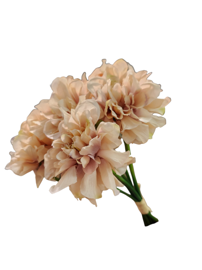 PEONIA bukiet 7szt 30cm e126 beżowy