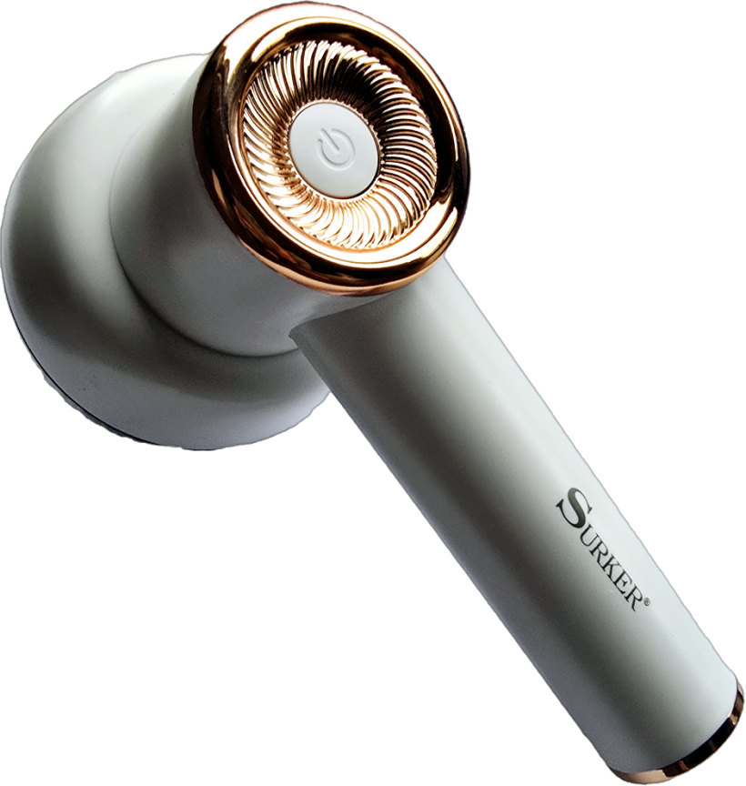 Golarka do ubrań zasilana akumulatorem.