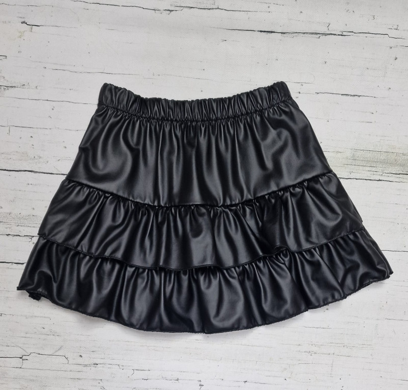 Spódnica skórka falbanki