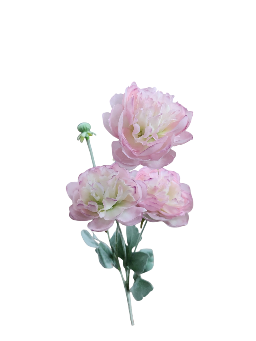 PIWONIA   bukiet  60cm    e138    jasny róż